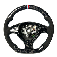 Volant de direction M Performance en fibre de carbone forgée avec LED et revêtement en daim, vente en gros directe d'usine pour BMW E46 M3