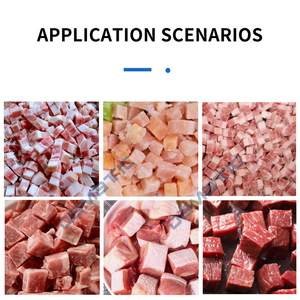Machine à découper automatique multifonctionnelle commerciale pour la viande de mouton congelée et le bœuf en dés, machine à découper en cubes de viande de poulet industrielle - Product Image 2