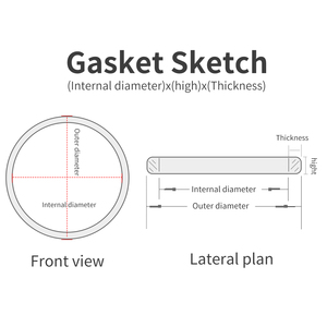 O-<span class=keywords><strong>Ring</strong></span> Gasket cho 1853 TS trường hợp trở lại 0.<span class=keywords><strong>6</strong></span> dày 0.9 cao 16-42mm dia Đỏ PTFE Vòng không thấm nước Vòng PRS PRX Carson xem các bộ phận - Product Image 4