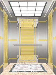 Système de porte coulissante double moderne, composants en plastique, grille en aluminium, porte à rouleaux, porte d'ascenseur Otis, amortisseur de porte - Product Image 3