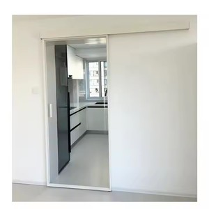 Puertas <span class=keywords><strong>de</strong></span> granero <span class=keywords><strong>de</strong></span> doble acristalamiento modernas <span class=keywords><strong>Vidrio</strong></span> deslizante <span class=keywords><strong>de</strong></span> aluminio interior con marco Delgado Superficie acabada Apertura manual - Product Image 6