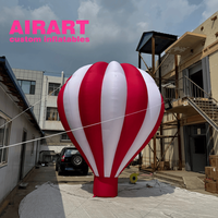 Ballon à air chaud personnalisable de couleur Inflatables pour la décoration extérieure de l'usine gonflable de la publicité