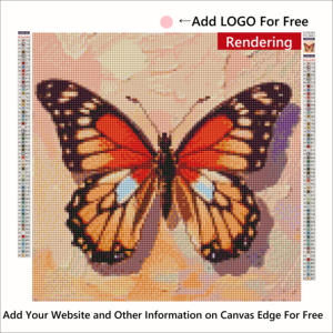 Pittura artistica con diamanti G-<span class=keywords><strong>49</strong></span> 5D su tela con mosaico personalizzato ritratto a farfalla decorazioni per la casa Kit di pittura diamantata - Product Image 4