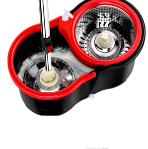 Système de nettoyage domestique magique à rotation 360° auto-essoreur, avec tête de balai absorbante et seau essoreur, fournitures certifiées du fabricant - Product Image 1