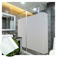 Film adhésif transparent mat blanc brillant moderne pour vitres, papier contact plastique, film givré pour fenêtres, isolation thermique chambre et salle de bain