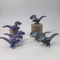 3D-Gedruckte Art Deco Geburtstags-Themen Bunte Kleine Dinosaurier Dekorative Tisch-Accessoires Kleine Spielzeuge