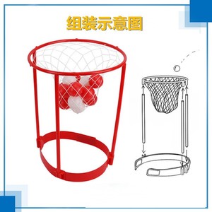 Gioco da Festa <span class=keywords><strong>Basket</strong></span> con Cerchio da Testa, Rete da <span class=keywords><strong>Basket</strong></span> Regolabile con 20 Palline, Giocattolo per Carnevale, Gioco Interattivo per Famiglie - Product Image 2