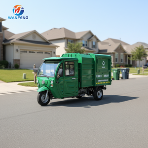 <span class=keywords><strong>Camion</strong></span> à ordures à benne latérale fermée de conception nouvelle, tricycle électrique de sanitation pour station d'élimination des déchets - Product Image 1