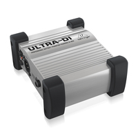 Behringer DI100 Ultra-DI Boîtier DI Actif 1 Canal pour Système de Sonorisation, Équipement Audio pour Microphones et Instruments de Scène