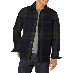 Surchemises Offre Spéciale Hommes Chemises en laine Chemise boutonnée à manches longues Vestes - Product Image 1