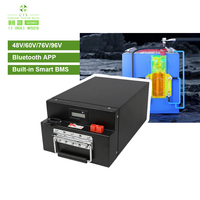 Paket Baterai Lithium CTS 60V 96V untuk Sepeda Motor Listrik, Baterai Isi Ulang Kapasitas Tinggi 20Ah-80Ah