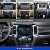 Radio para Coche TS10 con Android 12 para Ford Ranger T6 Everest 2016 - 2021, Pantalla Estilo Tesla, Estéreo 2Din, Reproductor Multimedia con Navegación GPS