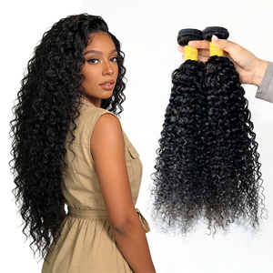 Lots de Cheveux Brésiliens Bouclés Jerry 100% Cheveux Humains Véritables Couleur Marron Longueur Extensible 8-34 Pouces Vente en Gros - Product Image 1