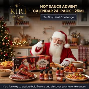 Coffret <span class=keywords><strong>Cadeau</strong></span> de 24 Bouteilles de Sauces Piquantes Gourmandes – Défi Chili Extrême Saveurs Mondiales – Condiments Premium <span class=keywords><strong>pour</strong></span> Hommes - Product Image 2