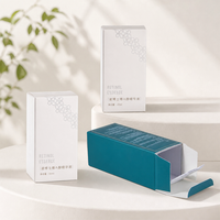 Boîte en carton pliable personnalisée avec fermeture à rabat pour rouge à lèvres, mascara, fard à paupières, fond de teint, emballage cosmétique, vente en gros