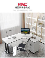 Bureau d'angle en L de qualité commerciale, table d'ordinateur de bureau moderne et simple, table d'angle pour chambre à coucher, maison, étudiant, bureau d'étude