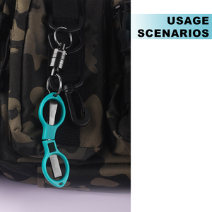 Có Thể Gập Lại Câu Cá Kéo Màu Đen Titan Mạ Thép Không Gỉ Mở Vòng Thiết Kế Biểu Tượng Tùy Chỉnh Dây Câu Cá Cắt - Product Image 6