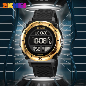 Skmei Digital Watch Men Electronic 50M Water Resistant Silicone Strap Alarm Clock LED Display Sport Watch - Product Image 1
