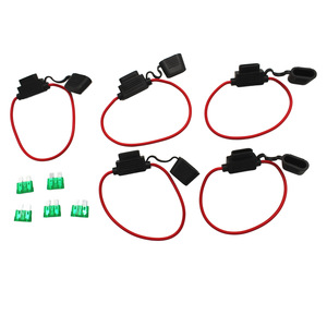 Juego de 5 portafusibles impermeables de 12 V y 30 A para automóviles y motocicletas - Product Image 5