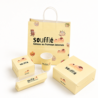 Caja de Papel Desechable Personalizada para Donuts, Soufflé, Cupcakes, Galletas, Pasteles Dulces, Caja de Empaque para Macarons y Postres