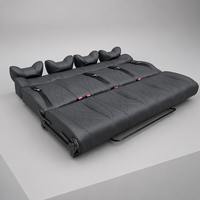 Siège-lit en cuir AutoLiuma 4 places pour camping-car, banquette pour camping-car, caravane, motorhome, conversion de camping-car, siège de remplacement modifié