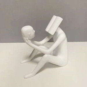Soul Reader Creative Résine Personnage Ornement Maison Bureau <span class=keywords><strong>Chambre</strong></span> Doux Décoration Ornement - Product Image 4