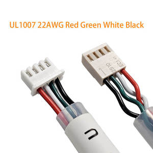 Arnés de Cables con Conector Macho a Hembra UL1007 22AWG XH2.5-4P 2510-4P con Tubo Protector de PU Transparente - Product Image 3