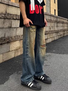Jean en denim pour homme 2026, coupe ample, avec détails <span class=keywords><strong>de</strong></span> coutures discrètes, fournisseur néerlandais - Product Image 6