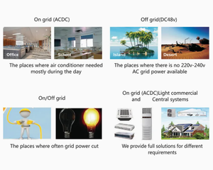 Aire Acondicionado Portátil de 18000 BTU de Calidad Confiable, Ahorro de Energía Solar para Exteriores, Certificado CE, AC Split AC/DC-12K 18K 24K AC/DC Hy - Product Image 2