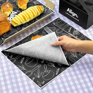 Custom Logo Printed Greaseproof PE Coated Eco-Friendly Disposable <b>Food</b> <b>Wrapping</b> <b>Paper</b> for Deli Bread Packaging - Product Image 4