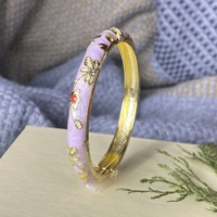 Bracelet manchette classique en émail, motif en jade naturel, fait main, monument historique de la Cité Interdite, souvenir culturel, finition durable