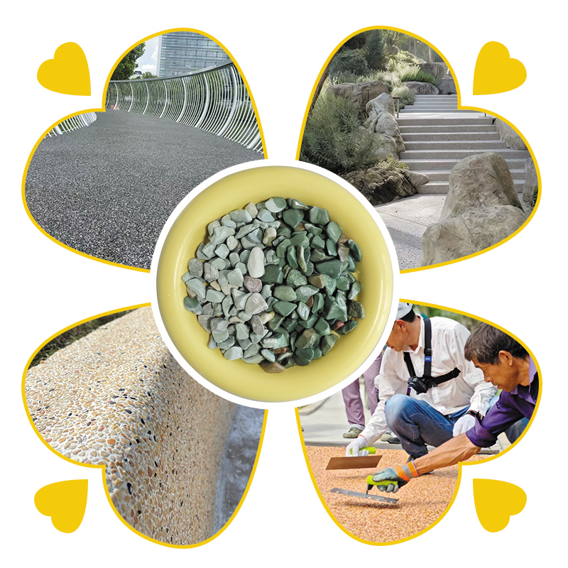 White Gravel Garden Landscape Decoration with