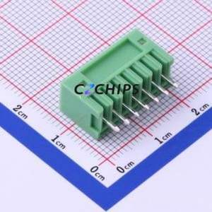KF2EDGV-2.54-7P Plug-in Terminal Block Through hole,P=2.54mm Connector Board-to-Board / Socket - Closed 1x7P 2.54mm Green - Product Image 1