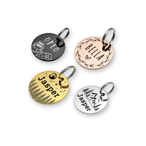 Venta al por mayor de fábrica: Placas de identificación personalizadas para perros, de metal tallado, estilo antiguo y moderno, duraderas, para decoración y identificación de mascotas. - Product Image 4