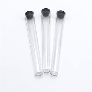 Custom <b>Clear</b> Pre Rolling Paper Cone Tube Packaging Plastic Tube <b>Container</b> - Product Image 1