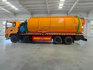 รถดูดสิ่งสกปรกแบบสุญญากาศ Dongfeng 8x4 12 ล้อ พร้อมถังขนาดใหญ่พิเศษ ส่งออกหลายประเทศทั่วโลก - Product Image 3