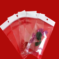 Sacs auto-adhésifs OPP imprimés personnalisés, sacs en plastique Cellophane transparents pour bijoux, vente en gros