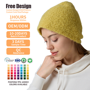 Gorro de Invierno Personalizado con Logotipo Bordado, Gorro de Punto Informal para Exteriores, Gorro de Lana de Alpaca para Mujer - Product Image 2