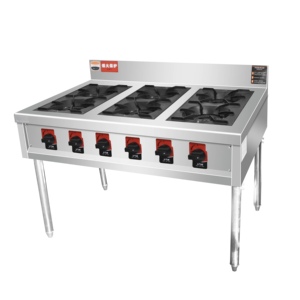 Cocina Industrial de Acero Inoxidable VICTORY KITCHEN Modelo VCT para Suministros de Hoteles y Restaurantes, Serie de Estufas de Ollas - Product Image 2