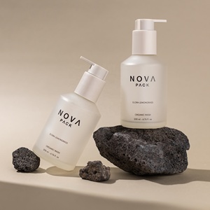 Emballage d'huile corporelle 100ml 120ml 200ml Bouteilles de gel douche savon pour les mains nettoyant pour le visage <span class=keywords><strong>bouteille</strong></span> de lotion pour le corps en verre - Product Image 6