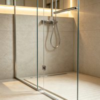 Panneaux de verre trempé transparent Shunhua haute résistance modernes, sur mesure pour portes de douche et cloisons de salle de bain