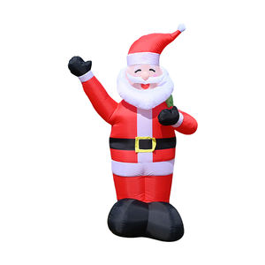 ซานตาคลอสเป่าลมขนาด 6 ฟุต พร้อมไฟ LED สำหรับตกแต่งงานปาร์ตี้วันหยุดคริสต์มาสกลางแจ้ง - Product Image 2