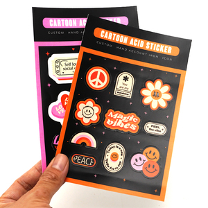 Kawaii Custom Luxury Glossy Art <strong>Reflective</strong> <strong>Paper</strong> for Printers 3D Cute Book Sheets Puffy Sticker for Kids - Product Image 1