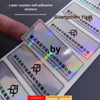 Autocollant laser PVC argenté personnalisé avec surface transparente brillante Étiquettes d'emballage scellées avec logo personnalisé