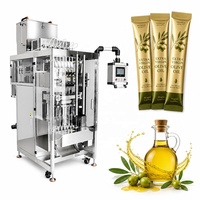 Machine d'emballage verticale multi-lignes entièrement automatique à 6 voies pour sachets de liquides, idéale pour l'huile d'olive - Prix usine CE