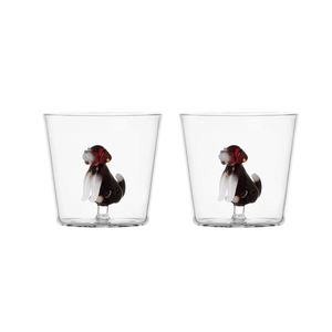 Juego de 2 vasos de vidrio Dog English Foxhound - Product Image 1