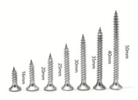 Vis autotaraudeuses en acier inoxydable 201/304 pour l'automobile, vis autotaraudeuses à tête plate pour garnitures intérieures