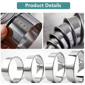 Bakest Professional 12pcs Set Cookie Biscuit pasta Cutter stampo <span class=keywords><strong>per</strong></span> fordonut pasticceria ciambella Round Circle taglio <span class=keywords><strong>stampi</strong></span> - Product Image 4