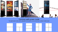 Fabriek Prijs Muur Video Slimme Verticale Vloerstandaard Reclame Netwerk Wifi Digitale Display En Bewegwijzering
