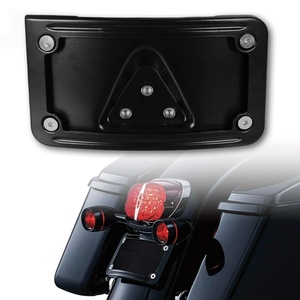 Motorcycle Stand,3-Point License Plate Mounting Bracket for Harley,License Plate <b>Frame</b> Holder - Product Image 5